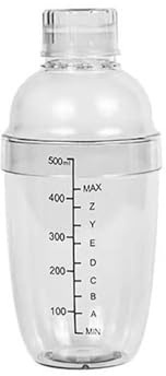 Coctelera de plástico, vaso mano for Martini, 500ml/700ml/té con leche, mezclador bebidas for vino, herramienta for Bar(500ml)