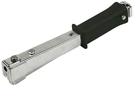 Edward Tools Hammer Tacker Stapler for Arrow T50 Staples - Heavy Duty Industrial Design for Construction or Home - Fits staples 1/4”, 5/16”, 3/8” - Ergo Grip Handle - Balanced Weight Design