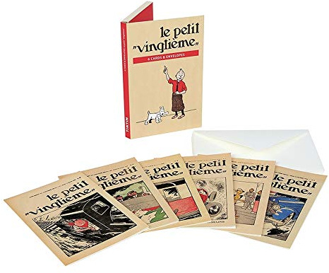 Moulinsart Set de 6 Cartes postales doubles Tintin, Le Petit Vingtième 31313 (10x15cm)