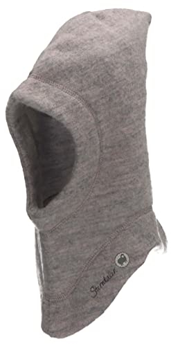 Sterntaler Unisex Baby Schalmütze Wolle Mütze, Silber Melange, 53
