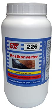 STC 226 Rostkonverter Rostumwandler 1 L – Rostschutz Grundierung | Rostentferner – hoch effektiv, ohne Abwaschen – in der Flasche