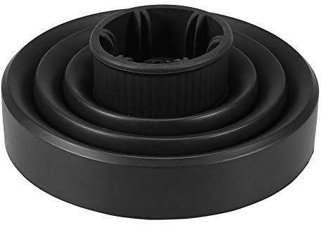 Diffuser Hair Dryer,Travel Collapsible Hair Dryer Diffuser,Silicone Diffuser for Hair Dryer, Heat Resistant,Foldable Hair Diffuser,Wavy Hair Styling (Black)