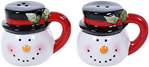 Snowman Mug Salt & Pepper Shaker Set