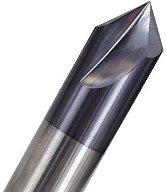 SLOYCA 3 Flöten-Fasenfräser 60/90/120 Grad CNC-Fräser 2-12 mm Hartmetall-Fasenschaftfräser CNC-Gravurfräser (Size : 2xD4x120degrees)