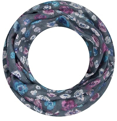Majea Loop Schal Damen Schlauchschal Halstuch schmaler Loopschal (880051) (grau 1)