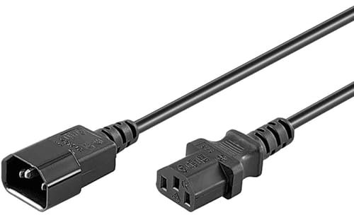 Simpletek - Câble d'extension IEC 2,5 mètres | Câble d'alimentation pour ordinateur fixe UPS, moniteur, PC (reconditionné)