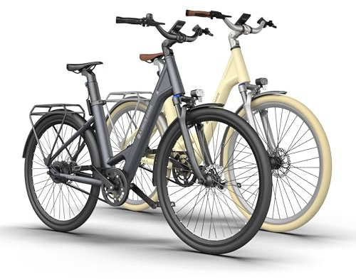 A Dece Oasis ADO ebike 28 Zoll, Air 28 E-Bike *2 Elektrofahrrad,345,00 Wh Akku, ebike Damen/Herren,1 Gang, 3,5-Zoll-IPS-Display,Momenten-Sensor, Riemenantrieb