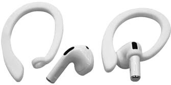 Axvxby 1 paio di ganci per l'orecchio anti-smarrimento per cuffie Bluetooth, adatti per Airpods, cuffie Apple, accessori sportivi anti-smarrimento, ganci per l'orecchio in silicone,bianco