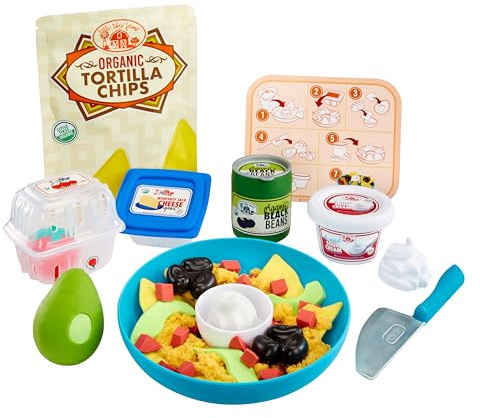 Little Tikes Creative Chefs Nachos Kit - avec Sable Spécial Make-It ! Mix Play, 22 Accessoires, Fabrication Réaliste de Nachos, pour Garçons et Filles de 3 Ans et Plus, Non Comestible