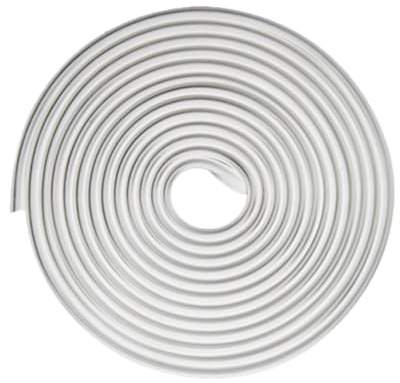 Ruayia Kantenschutz Gummi 5M für Bleche 1.5mm, Kantenschutzprofil Selbstklebend EPDM U-Form Selbstklebend für Autotüren Metallplatten Türen Fenster Glasplatten - Weiß