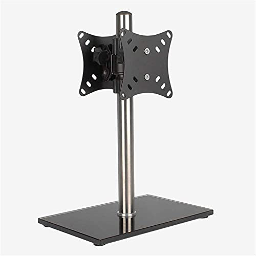 WOTZOV TV-Ständer TV-Ständer für 12-32 Zoll Universal-Touchscreen mit Flacher Basis, 360° drehbar, klappbar, Hubeinstellung, Dual-Screen-Basis, Desktop-Computer-Ständer, 15° nei