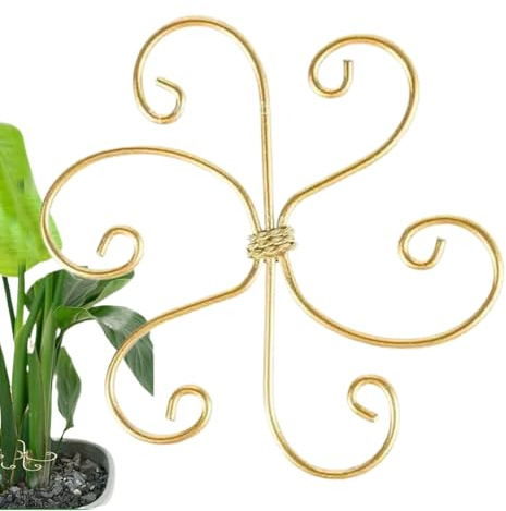 Stem Supports for Indoor Plants - Reusable Adjustable Iron Flower Stem Holder,Garden Trellises for Vining Horticultural Gladiolus Money Tree Orchid Rosebud Creeper