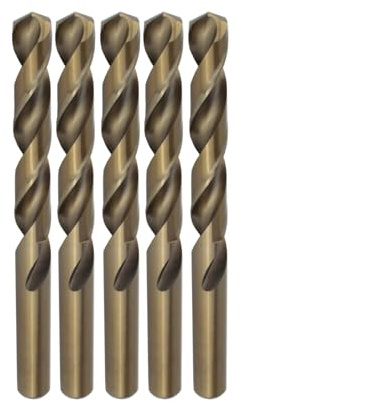 Weischer® - HSS-Co Spiralbohrer Ø 5,5 mm | 5 Stück | Stahlbohrer Metallbohrer Eisenbohrer | Cobald Bohrer für Metall, Stahl, Aluminium, Edelstahl | stabil & bruchfest