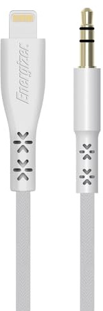 Energizer - Cable Audio Jack 3.5mm vers Lightning pour Produits Apple Version Hors Europe - Garantie à Vie