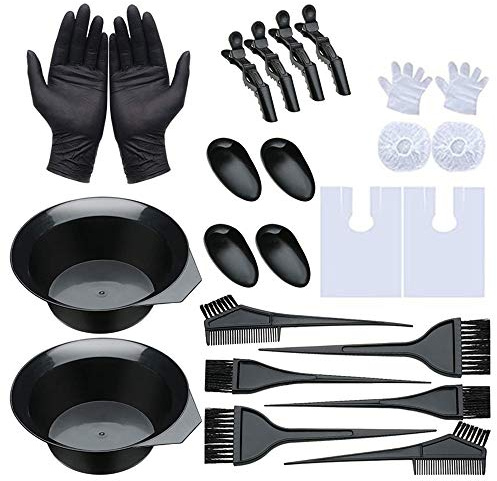 Set da 26 pezzi per colorare i capelli, pennello e ciotola, set di strumenti per la colorazione dei capelli, pennello per parrucchiere