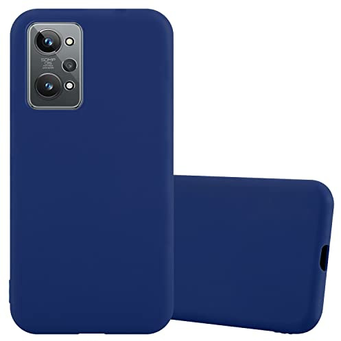 Cadorabo Estuche Compatible con Realme GT 2 / GT Neo 2 en Candy Azul Oscuro - Funda Protectora Fabricada en Silicona TPU Flexible