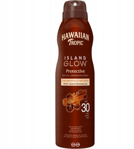 Hawaiian Tropic Island Glow Dry Oil Continuous Spray SPF 30-177 ml
