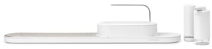 Brabantia - Set Organiseur SinkStyle avec Organiseur d'Évier avec Bac d'Égouttage, Distributeur de Savon et Plaque Amovible en Acier Inoxydable.