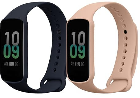 kwmobile Bracelet compatible avec Amazfit Band 7 bracelet - 2x bracelet de rechange en silicone pour fitness tracker