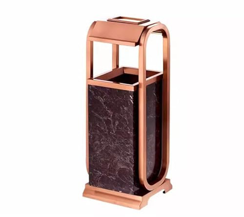 ZXFIYTBH Outdoor-Aschenbecher für Zigaretten Edelstahl-Mülleimer, Aschenbecher, Ascheneimer, Aufbewahrungseimer, Rauchlöscher-Eimer Zigarettenentsorger