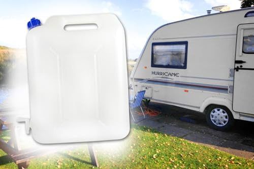BISOMO Wasserkanister 10 Liter mit Hahn 290 x 130 x 280mm Trinkwasserkanister Wasserbehälter Kanister Camping Reise Wohnmobil Garten