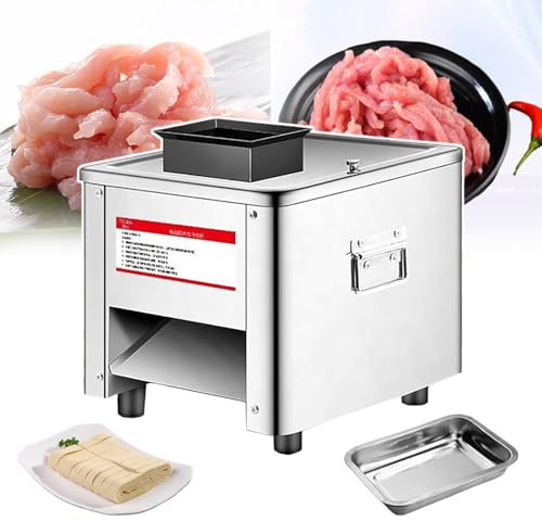 pealiritansemen Meat Shredded Cutting Machine, Meat Grinder Electric, For Fresh Boneless Pork/Chicken/Fish, Automatic Meat Slicing Machine, For Canteen/Snack Bar,3.5mm