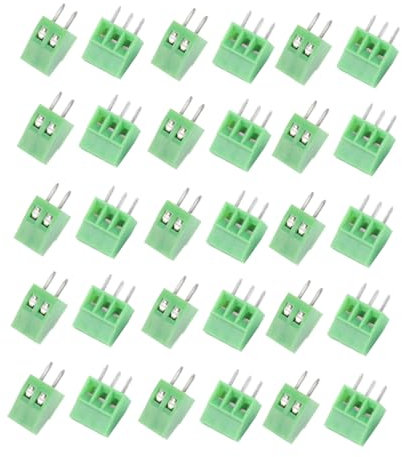iplusmile Schraubklemmenblock- 50-teiliges Set Klemmenblock Rechtwinkliger Leitungsanschluss Einfach Zu Installieren