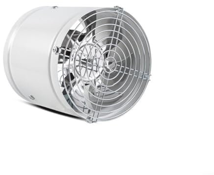 Puupaa 6 Inch Bathroom Extractor Fan, Powerful Mute Exhaust Fan Multifunction Household Kitchen Toilet Ventilation Fan Industrial Extractor(White)