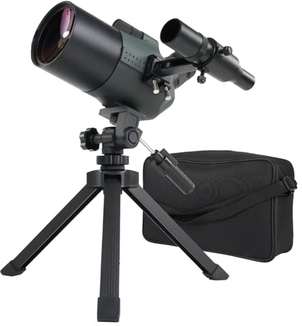 Svbony SV41Pro Mak Spektiv, 28-84X80 HD FMC Dual Speed Fokus, Wasserdichtes Spektive mit Stativ für Mond Stargazing Vogelbeobachtung (Mit Sucherfernrohr)