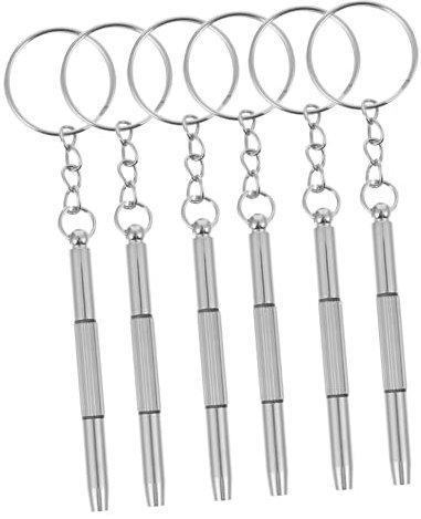 SHINEOFI 6pezzi Cacciaviti Portatili Per Manutenzione Kit Cacciaviti Catena Strumento Riparazione Per Telefono e Orologio