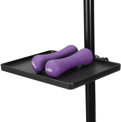 Mikrofonständer Ablage aus Abs Schwarz, Verstellbar für Live Übertragungen | Klemmbar Am Ständer, Glatte Oberfläche, Leicht zu Reinigen, für Telefon und Soundkarte