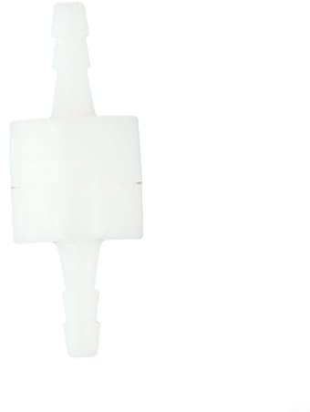 Válvula de retención de plástico para manguera de 4 mm, 6 mm, 8 mm, 10 mm, 12 mm, válvula antirretorno, válvula de control de flujo transparente compatible con agua, gasolina, aceites (4 mm)