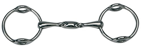 Aufziehtrense Doppelt Gebrochen Inox Oval Link 17mm