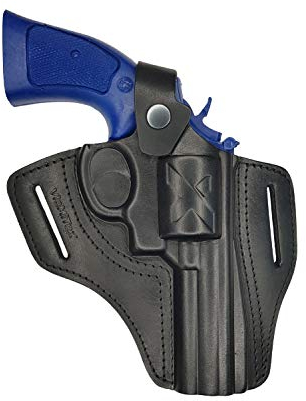 VlaMiTex R4 4 Zoll Lauf Leder Revolver Holster für Smith and Wesson 586/686