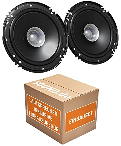 JUST SOUND best choice for caraudio Lautsprecher Einbauset kompatibel mit CS-J610X Koax Auto Lautsprecher 16,5cm inkl. Einbauzubehör 300 Watt passend für Opel Astra F,G,H