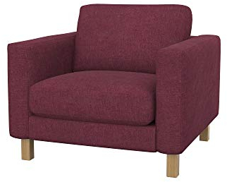 Soferia Sesselschoner Kompatibel Mit Karlstad Sessel Sesselbezug Sesselüberzug Sesselhusse Cover Wasserabweisend Fleckschutz Softi Rot Bordeaux