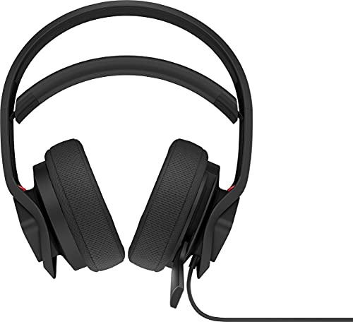 HP OMEN Mindframe Prime Gaming Headset (FrostCap-Technologie, Virtual Surround Sound, Noise-Cancelling, Mikrofon, On-Ear, RGB-Beleuchtung, USB-A-Anschluss) schwarz, 20,2 x 21,7 x 9,1 cm