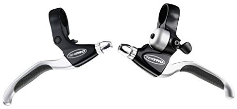 Bremshebel CL530-RS + CL535-RT (Rapidefire und integrierte Klingel) – Paar – Silber