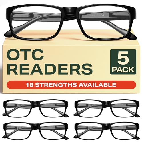 Gaoye 5 pack Reading Glasses Men/Women, Eyeglasses, Blue Light Readers for Men/Women, Computer Eye Glasses, Cheaters