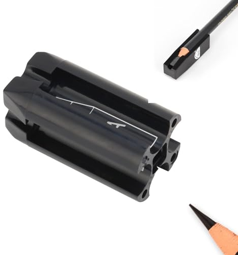 4-in-1-Augenbrauenstiftspitzer, entenschnabelförmiger Eyeliner-Spitzer, Make-up-Spitzer für Eyeliner, Augenbrauen-Make-up-Schärfwerkzeug für Anfänger (schwarz)
