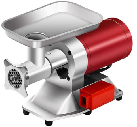 Meat Grinder Commercial Electric Stainless Steel - Efficient Sausage Maker For Meat, Vegetables & Fruits - Heavy-Duty Household Mincer Machine - Professional Sausage Machine By The Trusted