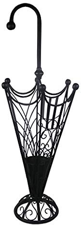 Cast Iron Umbrella Stand Freestanding Hallway Umbrella Rack with Drip Tray