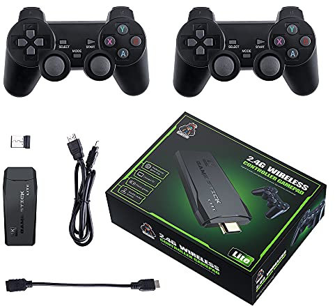 Console di gioco retrò M8 64G wireless game, oltre 20000 giochi, uscita HDMI 4K, Plug and Play, console di gioco portatile, con controller wireless da 2,4 G, per regali di Natale e compleanno