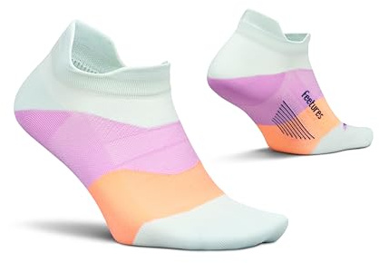 Feetures Elite Ultra Light Cushion Ankle Socks - Sport Sock with Targeted Compression - Crisp Mint, Medium (1 Pack)