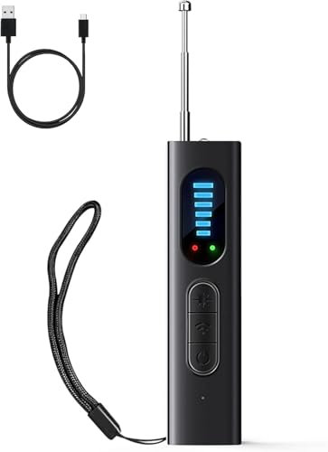 Detector de Dispositivos Ocultos - Detector Antiespía - Detectores de Cámara Oculta y Dispositivo Oculto con Escáner RF, GPS y Detector de Errores para Hoteles, Hogar y Oficina | Cámaras Espía