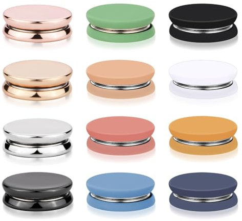 Huudngeje 12 Stück Hijab-Magnetnadeln, Hijab-Magnete, Magnetische Schal-Verschlüsse, Brosche Ohne Anstecknadeln, Hijab-Anstecknadeln, Knöpfe