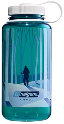 Nalgene Wide Mouth 32oz Trout w/Landscape Forest | BPA-freies Material