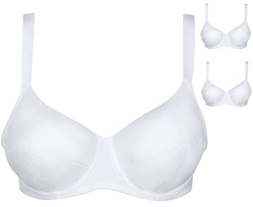Cotonella 2 Reggiseno Ferretto, C Cd052 Bianco, Taglia 7