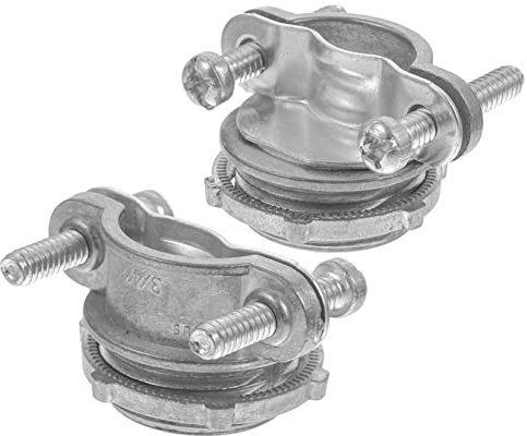 Holibanna 2pcs 3/4 Inch Cable Connector Wire Clamp Made of Zinc Alloy with Aging Resistance and Non-Deformation Features, Suitable for Electrical Conduit Fittings and Home Improvement
