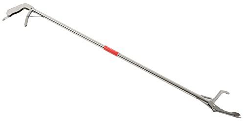 Alomejor Pinze di Granchio in Acciaio Inossidabile Artigli di Granchio Pinze di Pesce 63 Cm Strumento di Pesca Pieghevole per Catturare il Polpo di Anguilla di Aragosta con Design di Punta Scanalato